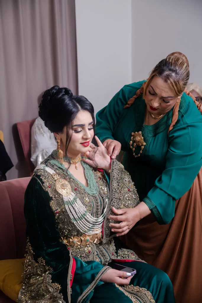 Wedding planner and Negafa coordination for a Moroccan wedding in Marrakech