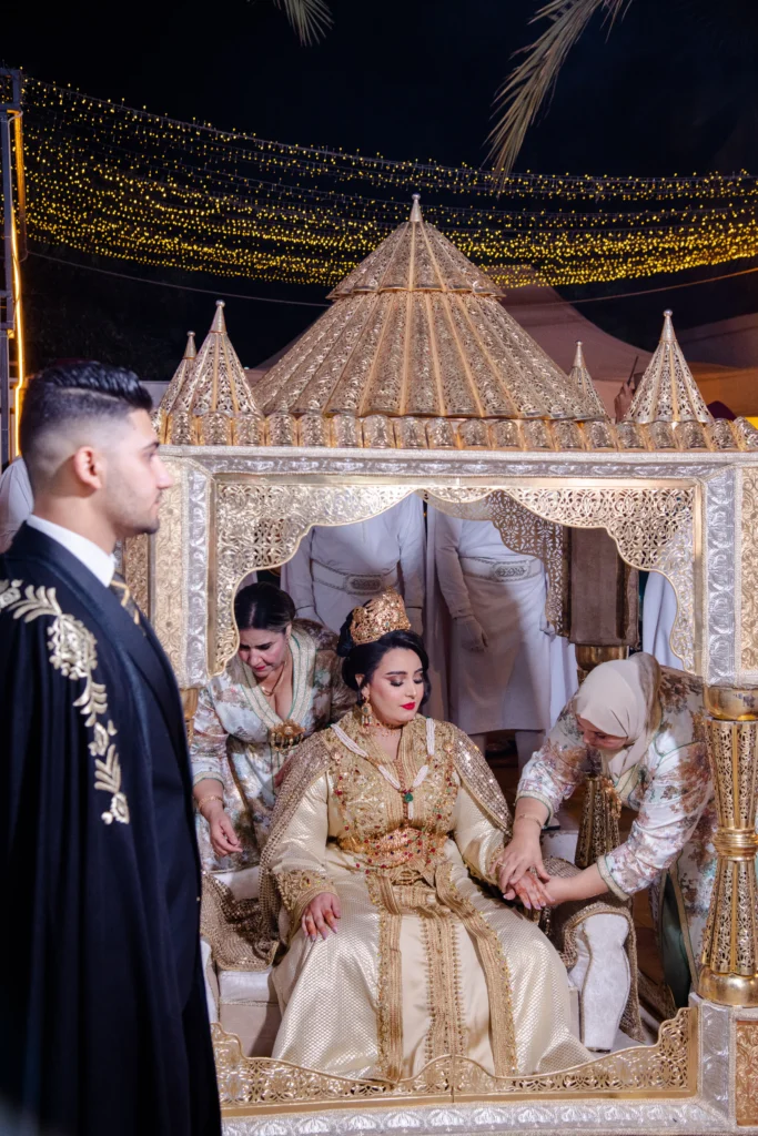 Traditional Moroccan wedding ceremony and traditions in Marrakech