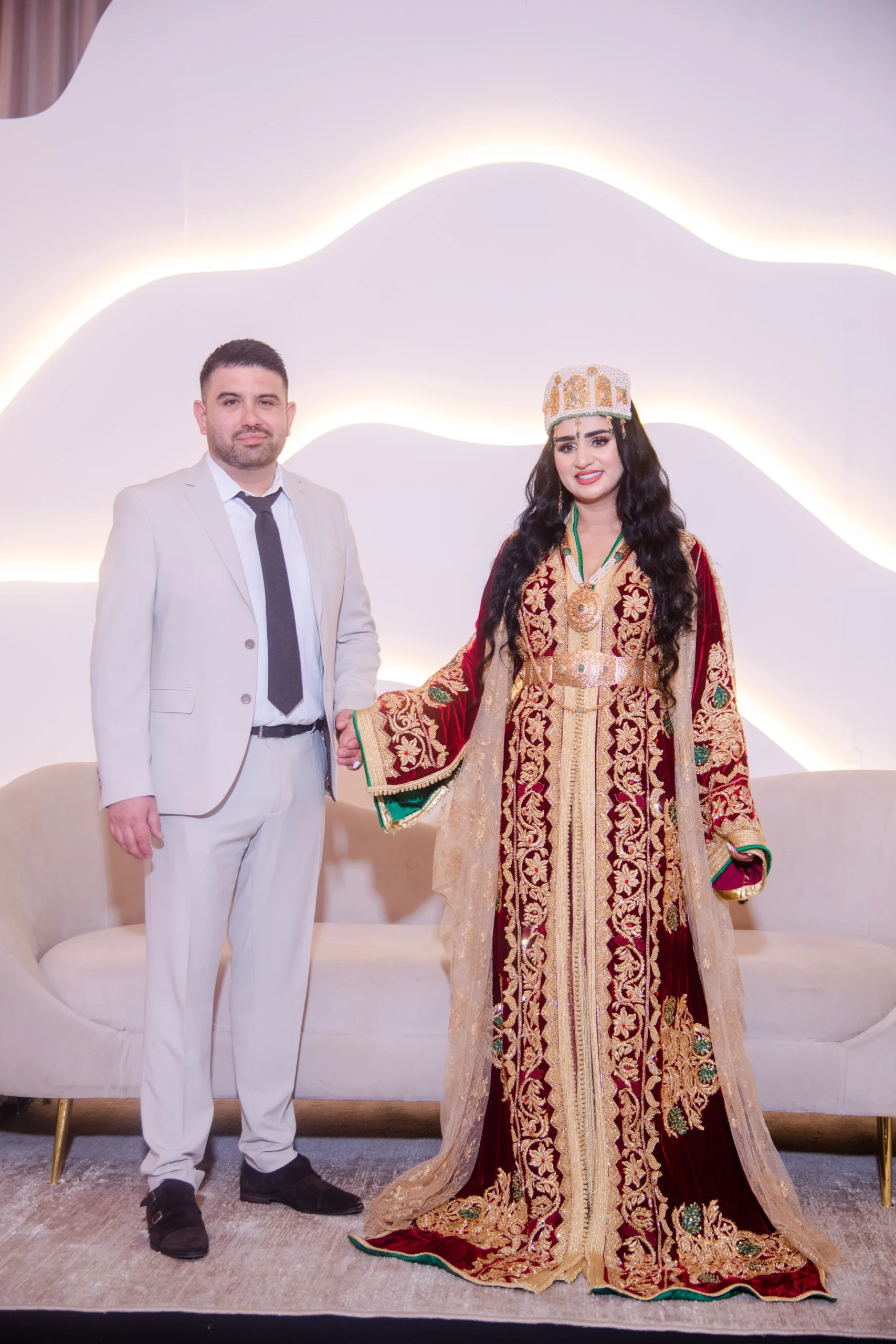Moroccan wedding couple styled by Arouss Marrakech