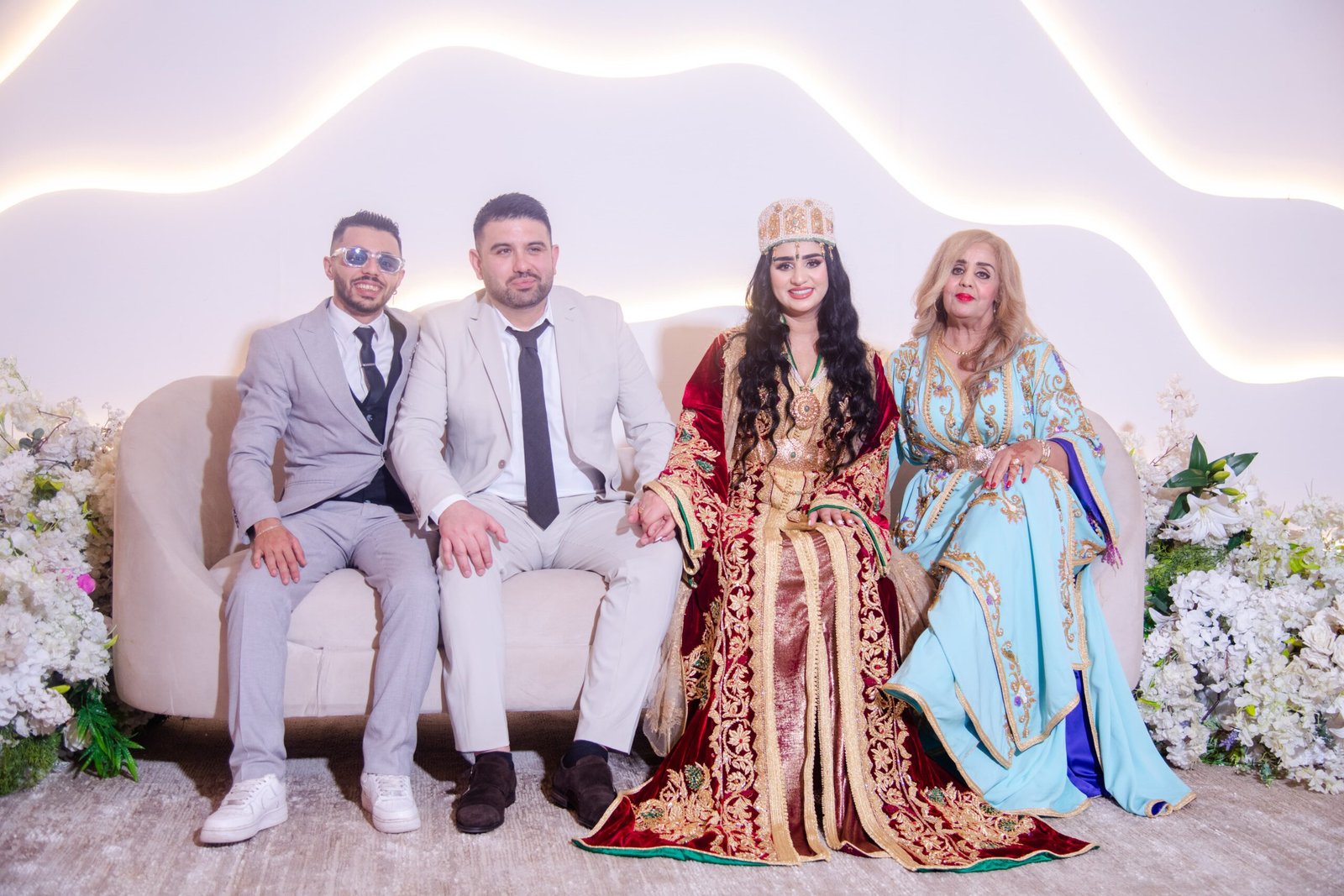 Moroccan wedding family celebration