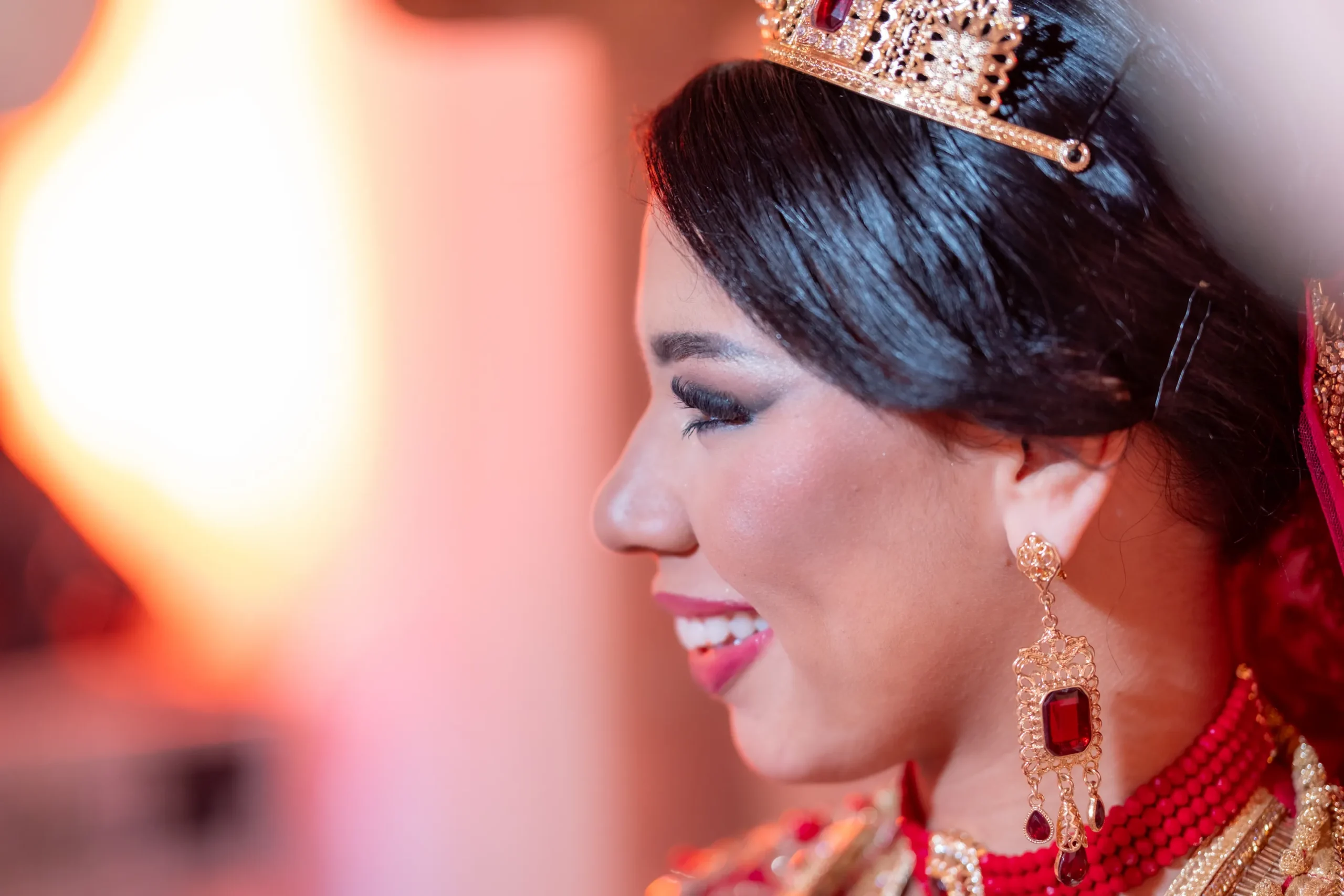 Detail of Moroccan bridal jewellery and styling