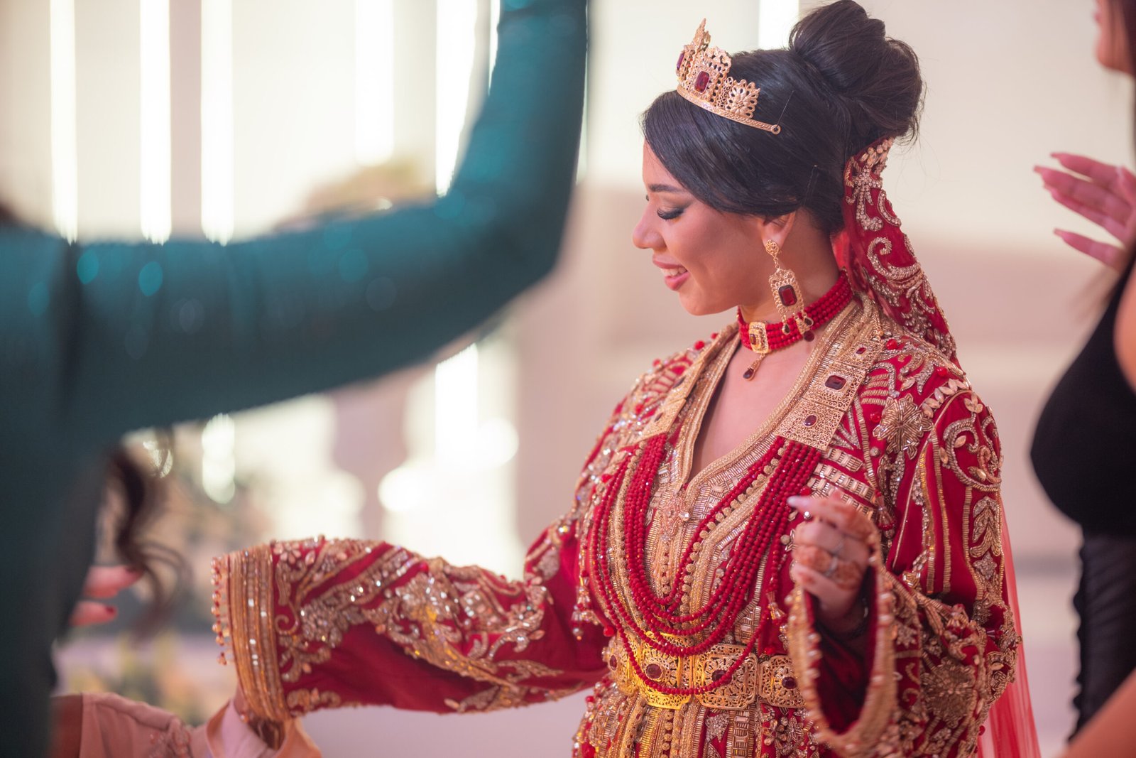 Moroccan bridal preparation and Negafa styling